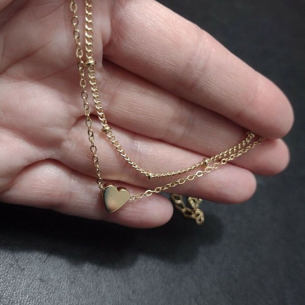 Gold tone matching bracelet set 8-9"